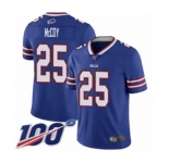 Men's Buffalo Bills #25 LeSean McCoy Royal Blue Team Color Vapor Untouchable Limited Player 100th Season Football Jersey