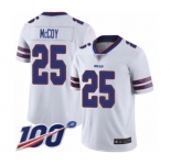 Men's Buffalo Bills #25 LeSean McCoy White Vapor Untouchable Limited Player 100th Season Football Jersey