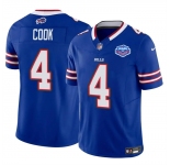 Men's Buffalo Bills #4 James Cook Blue 2025 F.U.S.E. With Farewell Patch Vapor Untouchable Limited Football Stitched Jersey