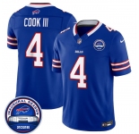 Men's Buffalo Bills #4 James Cook III Blue F.U.S.E. 2026 Inaugural Season at Highmark Stadium Football Stitched Jersey
