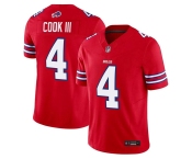 Men's Buffalo Bills #4 James Cook III Red 2025 F.U.S.E. Vapor Untouchable Limited Football Stitched Jersey