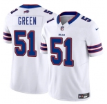 Men's Buffalo Bills #51 Kendrick Green White 2025 F.U.S.E. Vapor Untouchable Limited Football Stitched Jersey