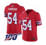 Men's Buffalo Bills #54 Eddie Yarbrough Limited Red Rush Vapor Untouchable 100th Season Football Jersey