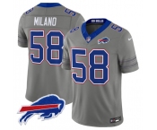 Men's Buffalo Bills #58 Matt Milano Gray F.U.S.E. 2026 Nickel City Vapor Football Stitched Jersey