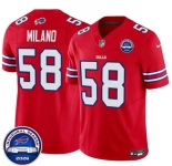 Men's Buffalo Bills #58 Matt Milano Red F.U.S.E. 2026 Inaugural Season at Highmark Stadium Football Stitched Jersey