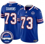 Men's Buffalo Bills #73 Dion Dawkins Blue F.U.S.E. 2026 Inaugural Season at Highmark Stadium Football Stitched Jersey