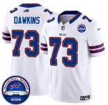 Men's Buffalo Bills #73 Dion Dawkins White F.U.S.E. 2026 Inaugural Season at Highmark Stadium Football Stitched Jersey
