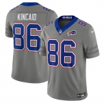 Men's Buffalo Bills #86 Dalton Kincaid Gray F.U.S.E. 2026 Nickel City Vapor Football Stitched Jersey