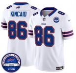 Men's Buffalo Bills #86 Dalton Kincaid White F.U.S.E. 2026 Inaugural Season at Highmark Stadium Football Stitched Jersey