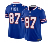 Men's Buffalo Bills #87 Jalen Virgil Blue 2026 Draft F.U.S.E. Vapor Untouchable Limited Football Stitched Jersey
