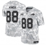 Men's Buffalo Bills #88 Dawson Knox 2024 F.U.S.E. Arctic Camo Salute to Service Limited Football Stitched Jersey