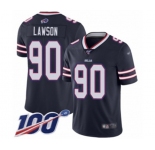 Men's Buffalo Bills #90 Shaq Lawson Limited Navy Blue Inverted Legend 100th Season Football Jersey