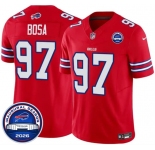 Men's Buffalo Bills #97 Joey Bosa Red F.U.S.E. 2026 Inaugural Season at Highmark Stadium Football Stitched Jersey