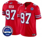 Men's Buffalo Bills #97 Joey Bosa Red F.U.S.E. 2026 Inaugural Season at Highmark Stadium Football Stitched Jersey