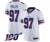 Men's Buffalo Bills #97 Jordan Phillips White Vapor Untouchable Limited Player 100th Season Football Jersey