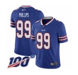 Men's Buffalo Bills #99 Harrison Phillips Royal Blue Team Color Vapor Untouchable Limited Player 100th Season Football Jersey