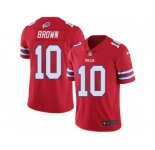 Men's Nike Buffalo Bills #10 Philly Brown Limited Red Rush NFL Jersey