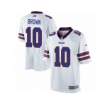 Men's Nike Buffalo Bills #10 Philly Brown Limited White NFL Jersey