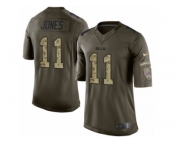 Men's Nike Buffalo Bills #11 Zay Jones Limited Green Salute to Service NFL Jersey