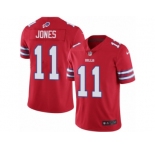 Men's Nike Buffalo Bills #11 Zay Jones Limited Red Rush NFL Jersey