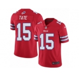 Men's Nike Buffalo Bills #15 Brandon Tate Limited Red Rush NFL Jersey