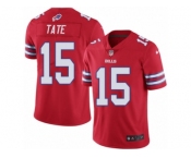 Men's Nike Buffalo Bills #15 Brandon Tate Limited Red Rush NFL Jersey