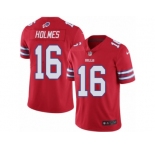 Men's Nike Buffalo Bills #16 Andre Holmes Limited Red Rush NFL Jersey