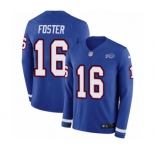 Men's Nike Buffalo Bills #16 Robert Foster Limited Royal Blue Therma Long Sleeve NFL Jersey