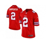 Men's Nike Buffalo Bills #2 Dan Carpenter Limited Red Rush NFL Jersey