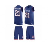 Men's Nike Buffalo Bills #21 Nickell Robey-Coleman Limited Royal Blue Tank Top Suit NFL Jersey