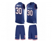Men's Nike Buffalo Bills #30 Corey White Limited Royal Blue Tank Top Suit NFL Jersey