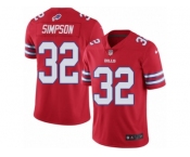 Men's Nike Buffalo Bills #32 O. J. Simpson Limited Red Rush NFL Jersey