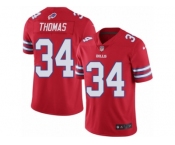 Men's Nike Buffalo Bills #34 Thurman Thomas Limited Red Rush NFL Jersey