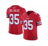 Men's Nike Buffalo Bills #35 Mike Gillislee Limited Red Rush NFL Jersey