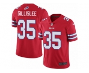 Men's Nike Buffalo Bills #35 Mike Gillislee Limited Red Rush NFL Jersey