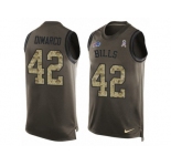 Men's Nike Buffalo Bills #42 Patrick DiMarco Limited Green Salute to Service Tank Top NFL Jersey