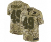 Men's Nike Buffalo Bills #49 Tremaine Edmunds Limited Camo 2018 Salute to Service NFL Jersey