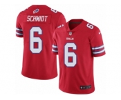Men's Nike Buffalo Bills #6 Colton Schmidt Limited Red Rush NFL Jersey