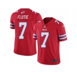 Men's Nike Buffalo Bills #7 Doug Flutie Limited Red Rush NFL Jersey