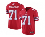Men's Nike Buffalo Bills #71 Cyrus Kouandjio Limited Red Rush NFL Jersey