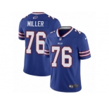 Men's Nike Buffalo Bills #76 John Miller Vapor Untouchable Limited Royal Blue Team Color NFL Jersey