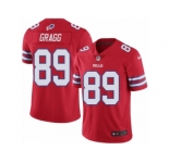 Men's Nike Buffalo Bills #89 Chris Gragg Limited Red Rush NFL Jersey