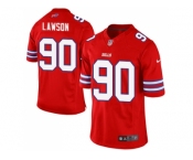 Men's Nike Buffalo Bills #90 Shaq Lawson Limited Red Rush NFL Jersey