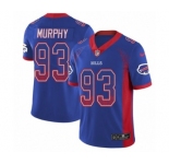 Men's Nike Buffalo Bills #93 Trent Murphy Limited Royal Blue Rush Drift Fashion NFL Jersey