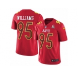 Men's Nike Buffalo Bills #95 Kyle Williams Limited Red 2017 Pro Bowl NFL Jersey