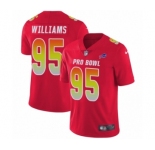 Men's Nike Buffalo Bills #95 Kyle Williams Limited Red AFC 2019 Pro Bowl NFL Jersey