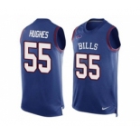Nike Buffalo Bills #55 Jerry Hughes Royal Blue Team Color Men's Stitched NFL Limited Tank Top Jersey