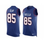 Nike Buffalo Bills #85 Charles Clay Royal Blue Team Color Men's Stitched NFL Limited Tank Top Jersey