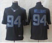 nike nfl jerseys buffalo bills #94 williams black[nike impact limited]