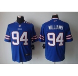 nike nfl jerseys buffalo bills #94 williams blue[nike limited]